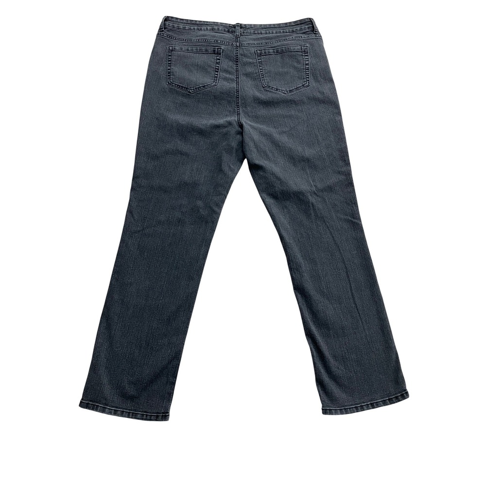 Nicole Miller New York Womens Size 18 Gray Wash Straight Leg Denim Jeans - Picture 3 of 8